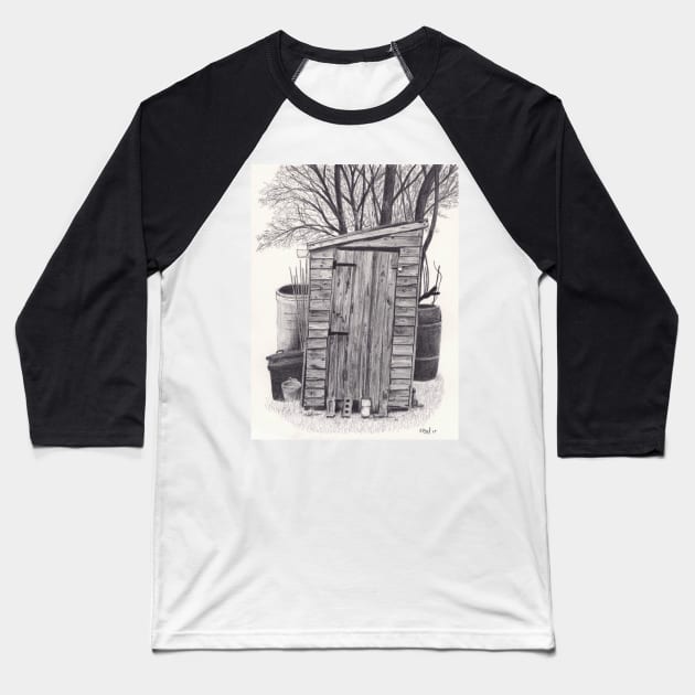 Allotment Shed 2 Baseball T-Shirt by richardpaul